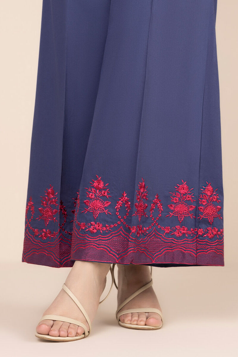 Cotton Satin Flared Pants