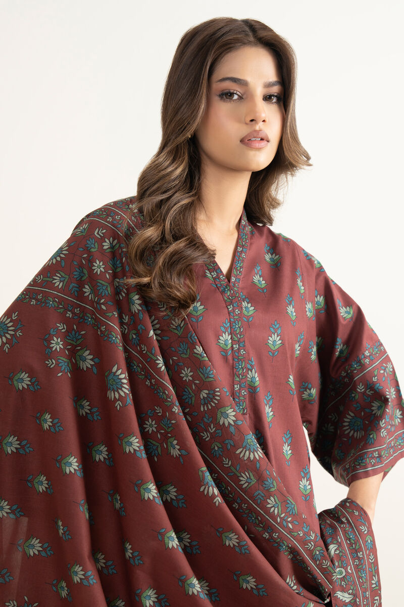 3 Piece - Printed Lawn Suit