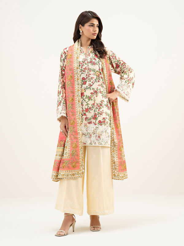 3 Piece - Embroidered Lawn Suit