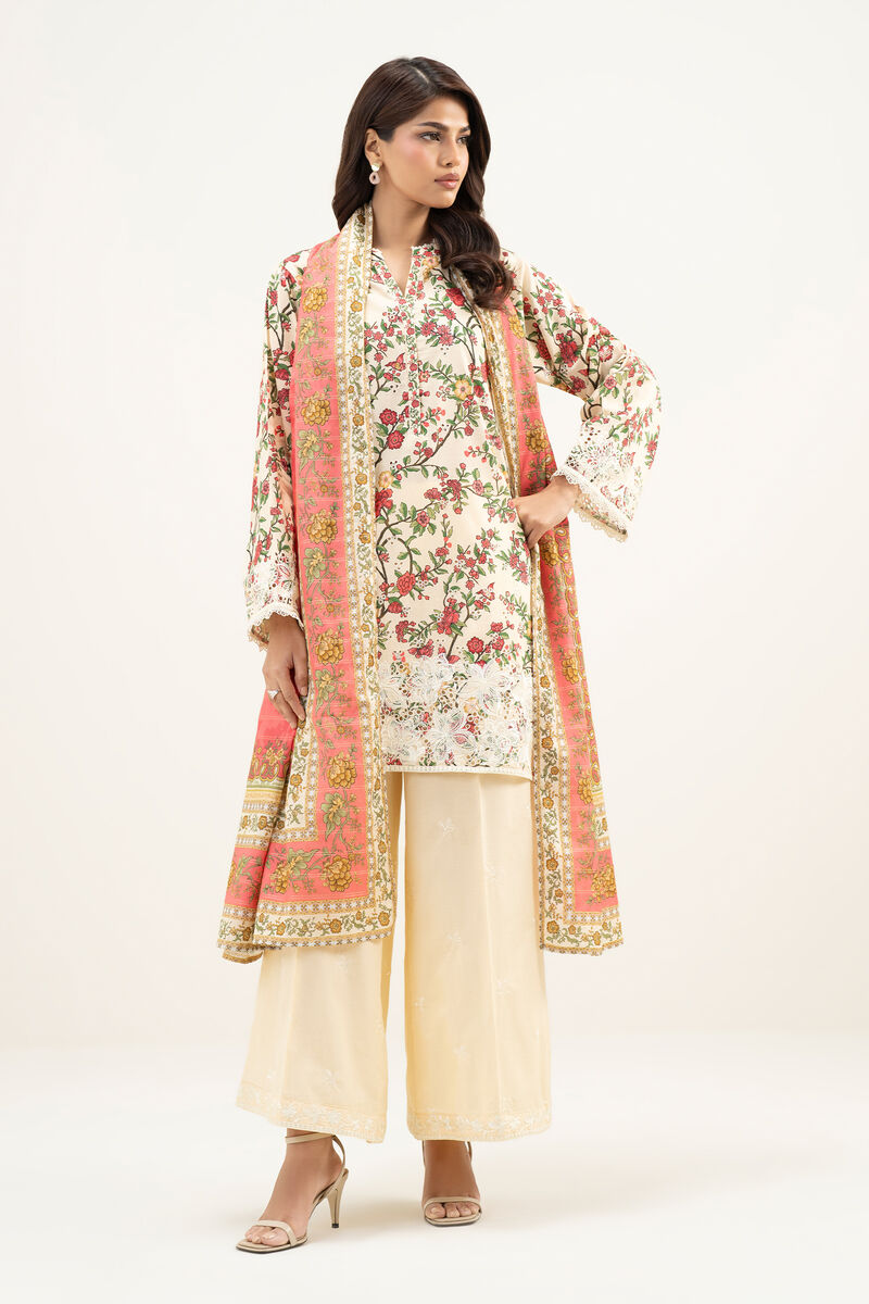 3 Piece - Embroidered Lawn Suit