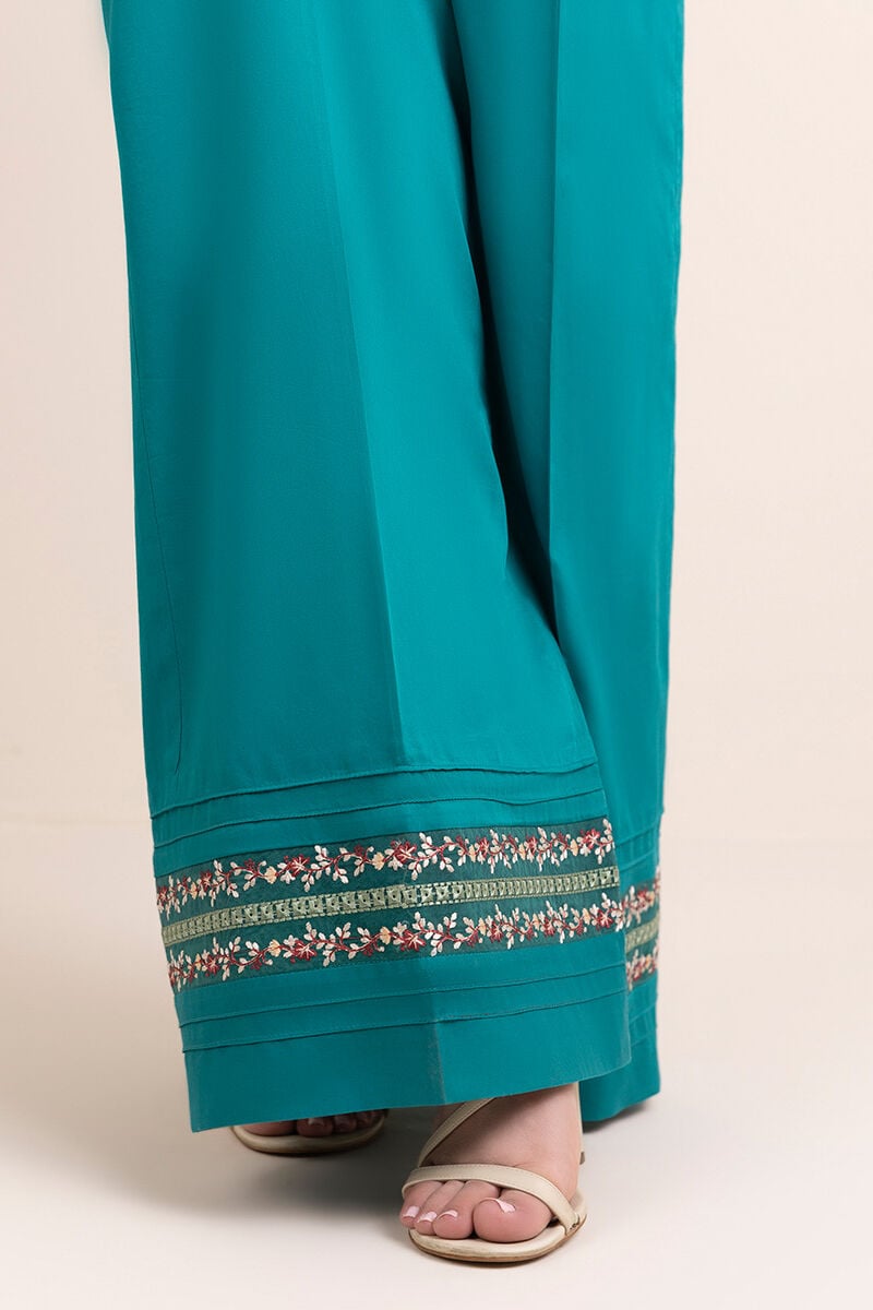Embroidered Silk Culottes