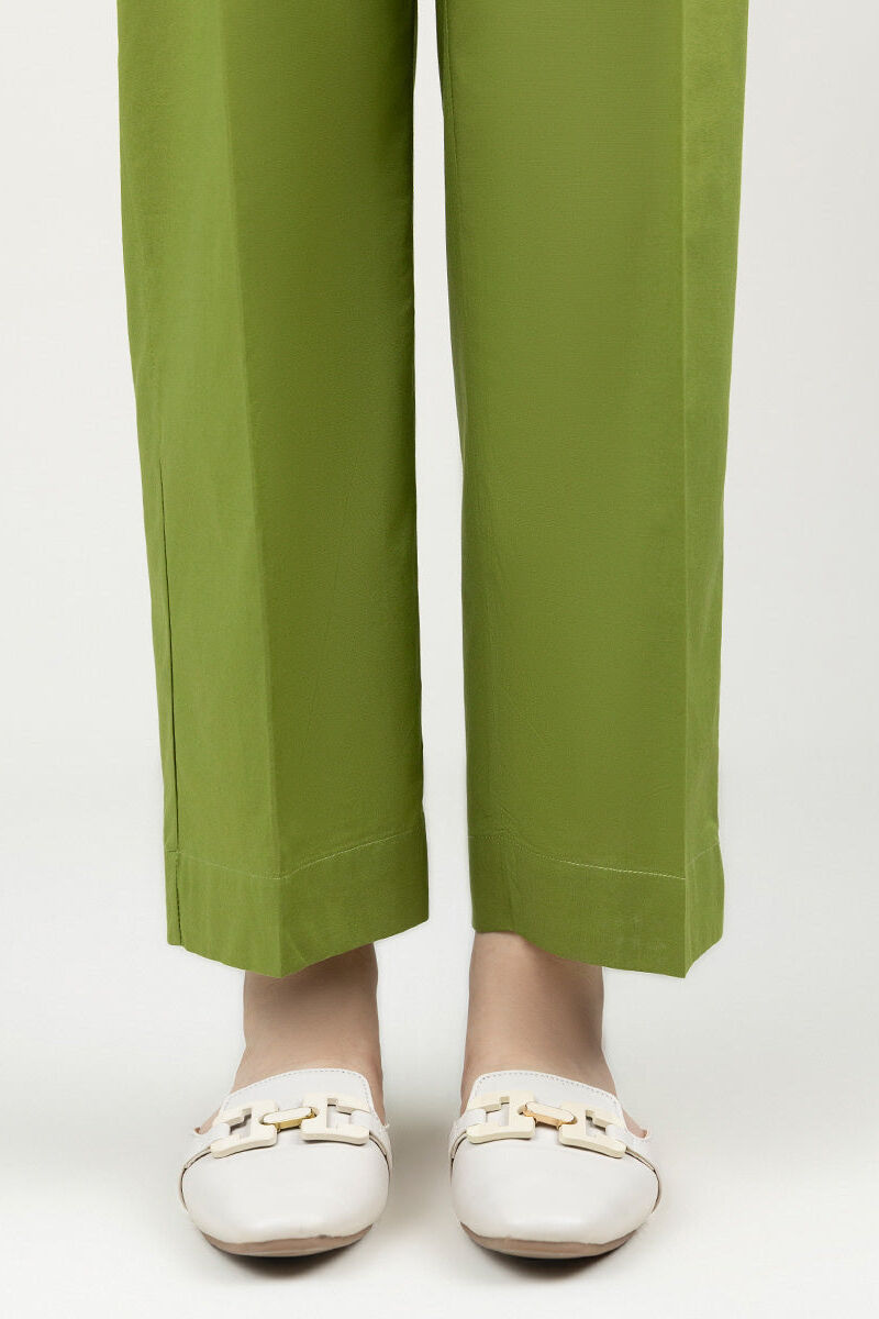 Solid Cambric Straight Pants