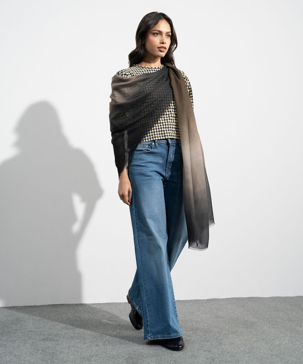 Women's Western Multi Printed Rectangular Scarf