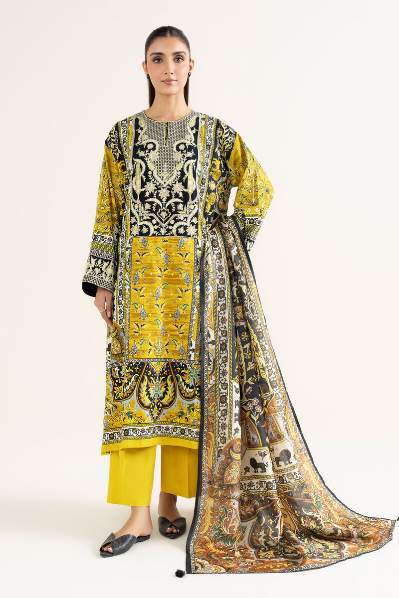 Printed Tussar Silk Dupatta