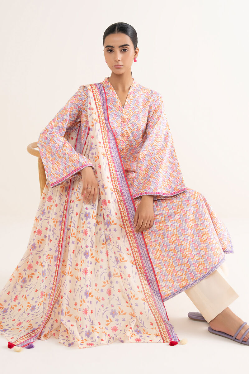 3 Piece - Printed Lawn Suit