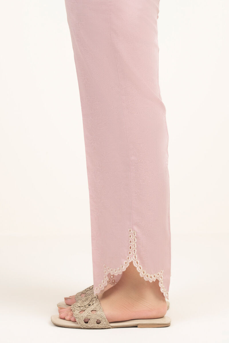 Embroidered Jacquard Straight Pants