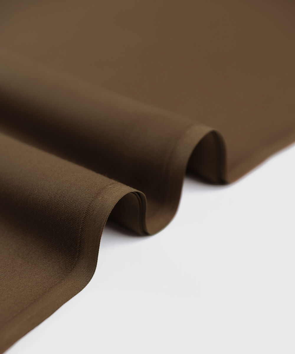 Men Unstitched Viscose Rust Full Suit Fabric