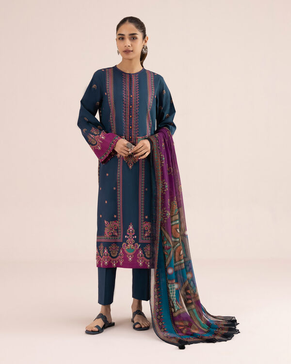 3 Piece - Printed Lawn Suit