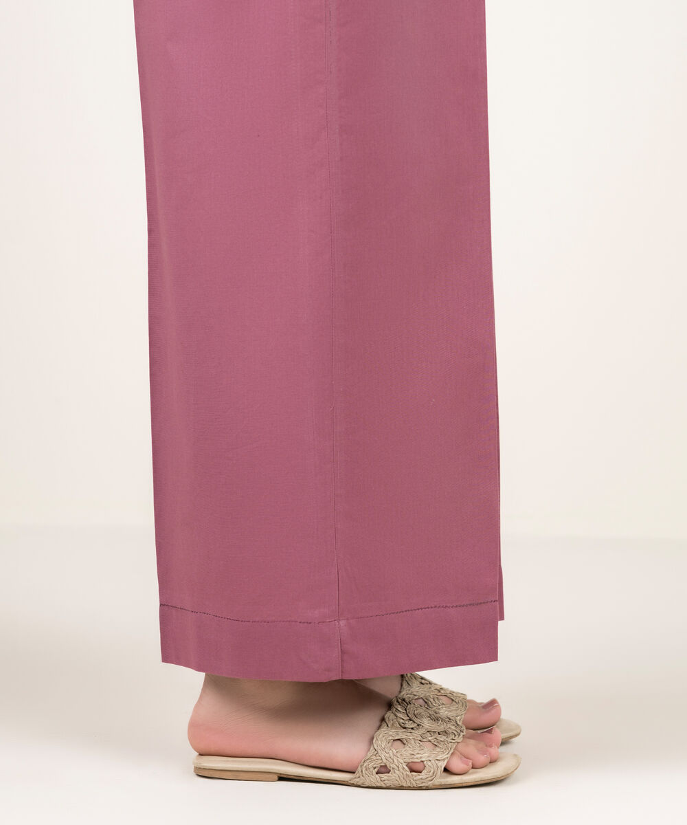 Women's RTW Cambric Solid Mauve Culottes