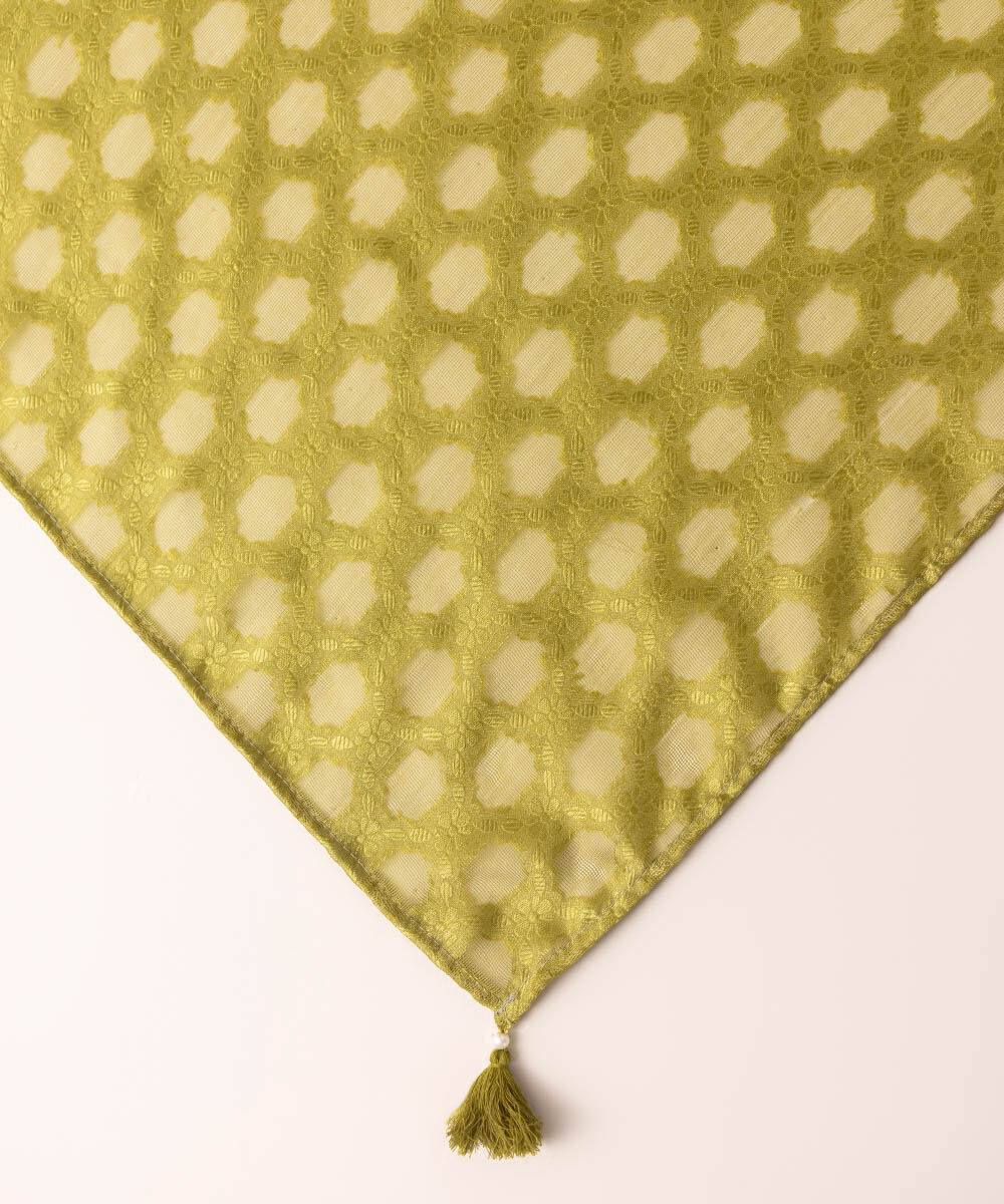 Brochea Jacquard Green Dupatta