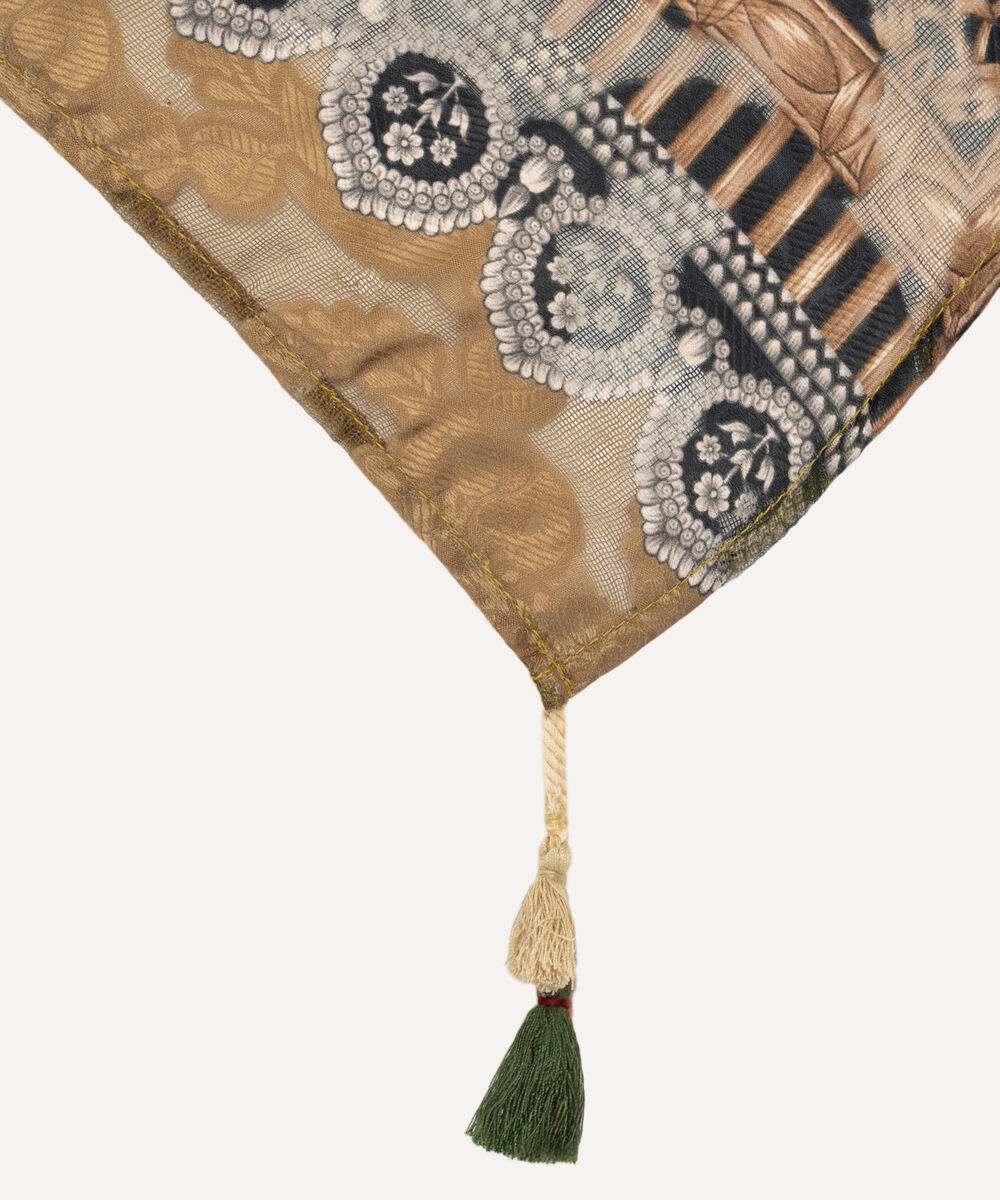 Brochea Jacquard Printed Beige Dupatta