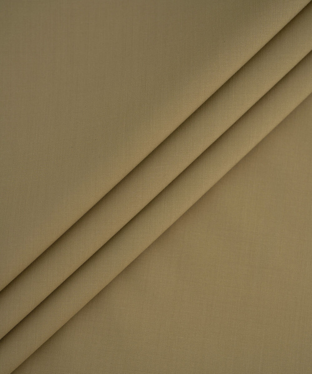 Men's Unstitched Beige Two Piece Refined Wash & Wear Suit