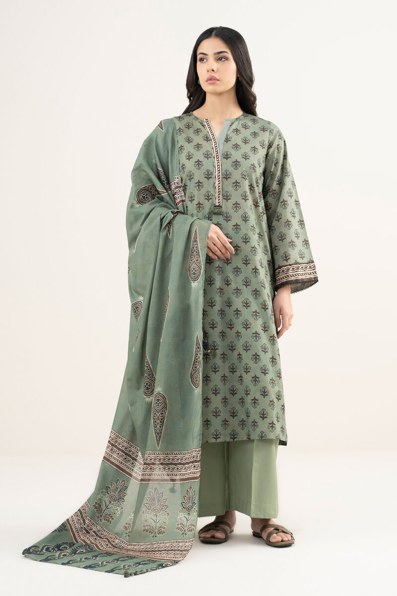 3 Piece - Printed Lawn Suit