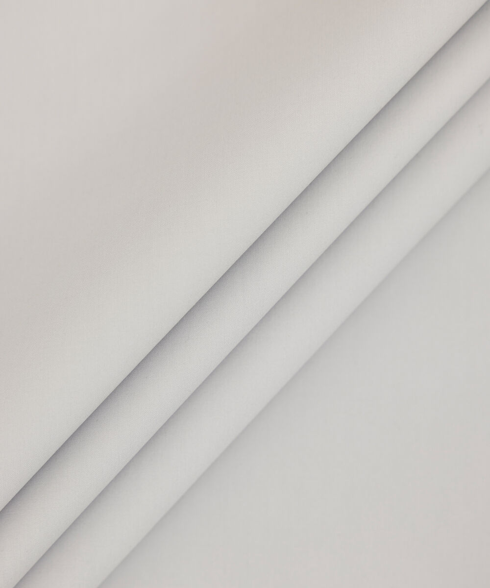 Men's Unstitched 2-Piece Luxury Giza Cotton Light Grey Suit