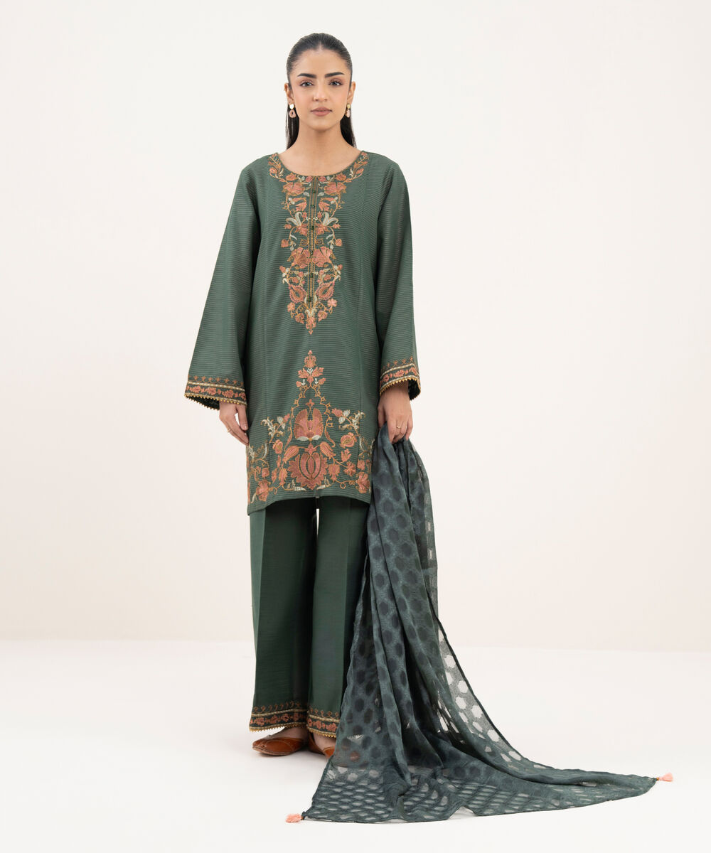 Solid Manaar Blue Dupatta