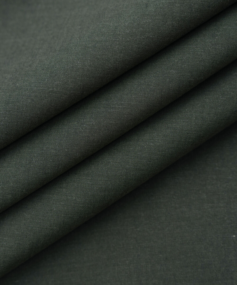 Men's Unstitched Olive Yarn dyed Wash & Wear Suit