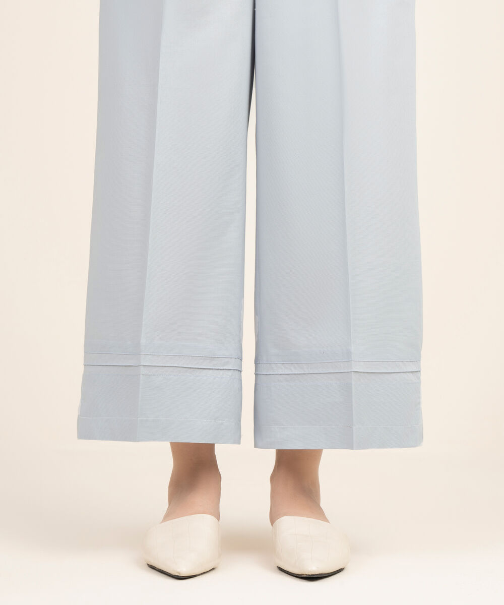 Women's RTW Cambric Solid Purple Culottes