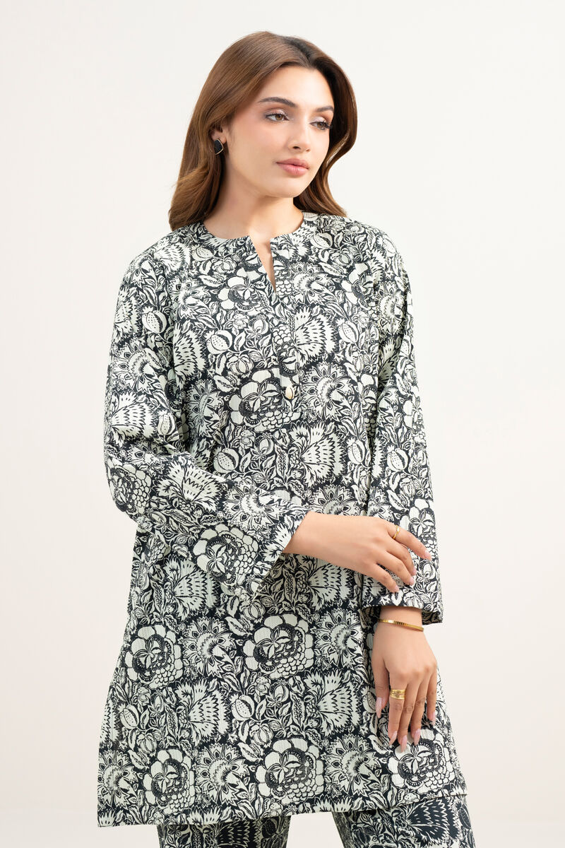 Printed Seersucker Shirt