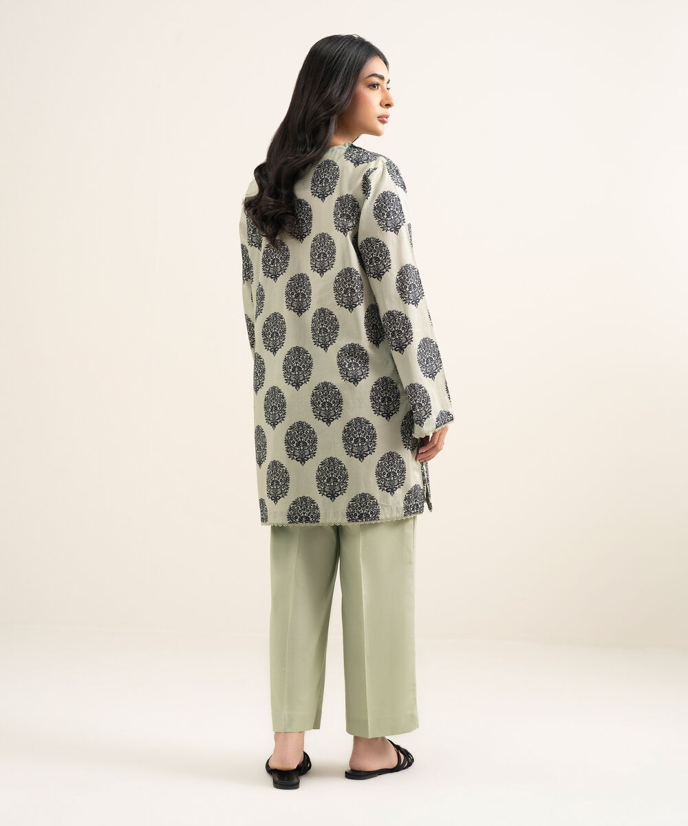 Women's RTW Lawn Printed Multi Straight Shirt