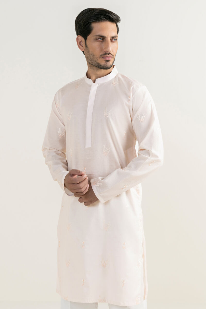 Embroidered Cotton Kurta