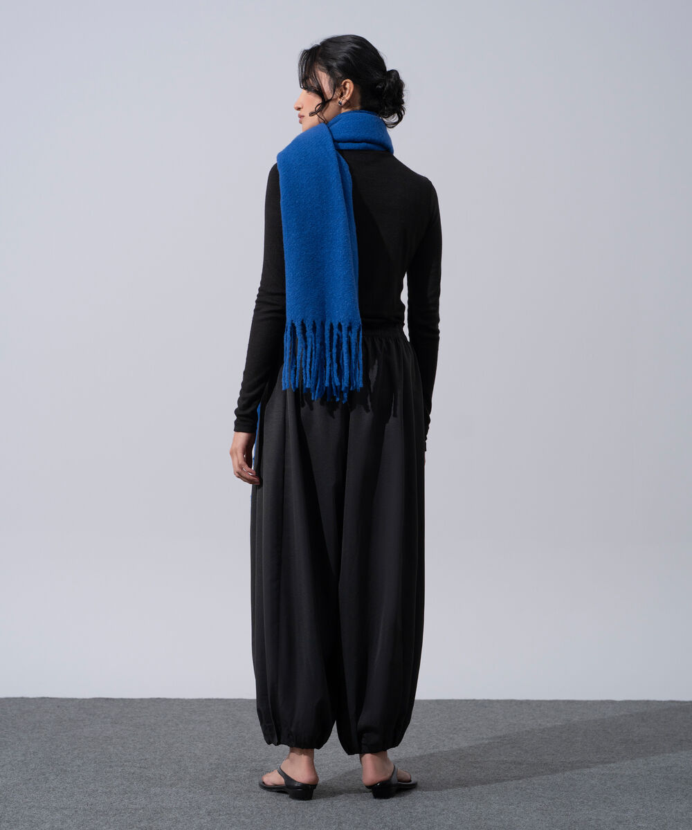 Women's Western Wear Black Polyester Harem Pants