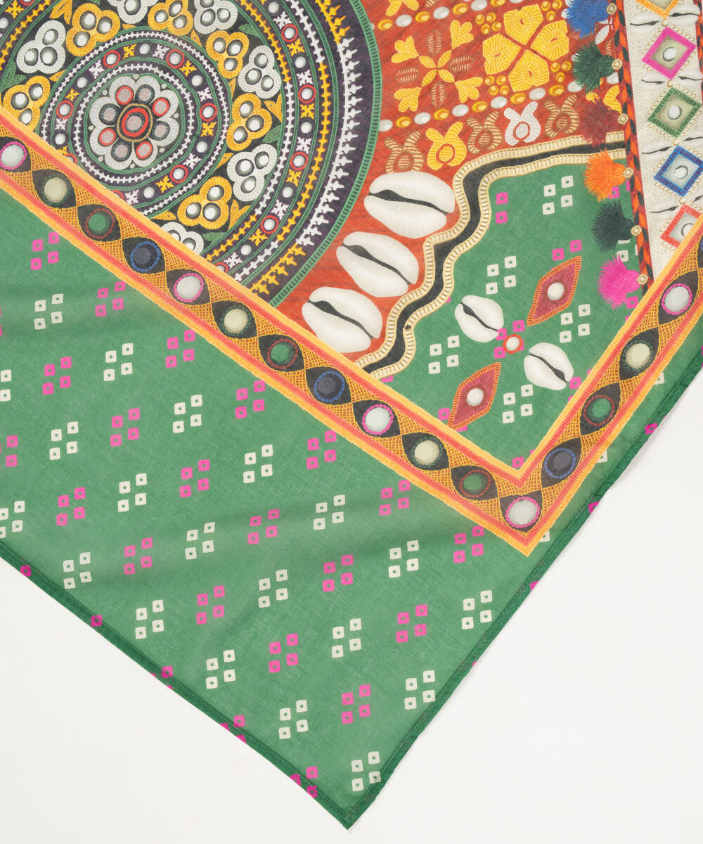 Lawn Printed Multi Dupatta