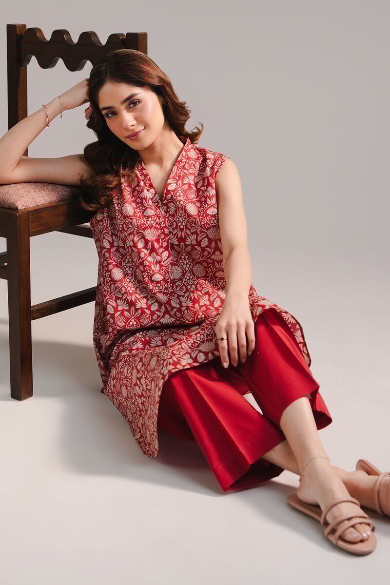 2 Piece - Printed Cambric Suit