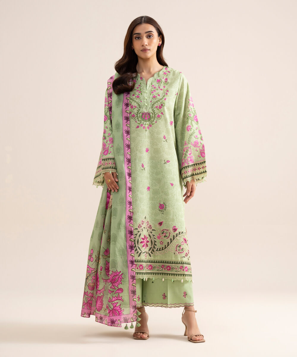 3 Piece - Embroidered Lawn Suit