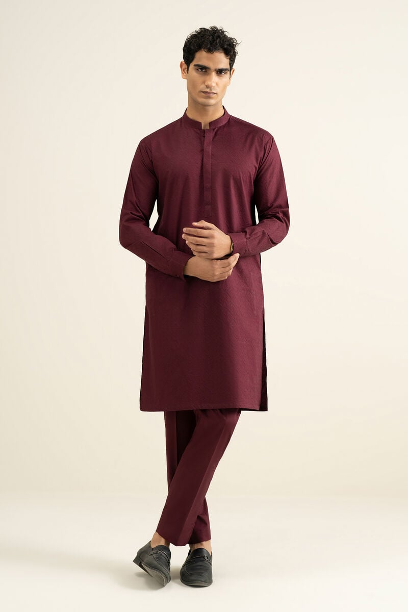 Embroidered Cotton Suit