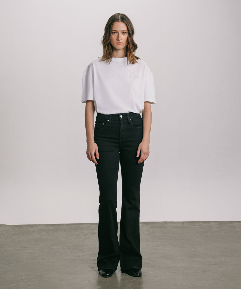 Women's Western Wear Black High Rise Bootcut Jeans