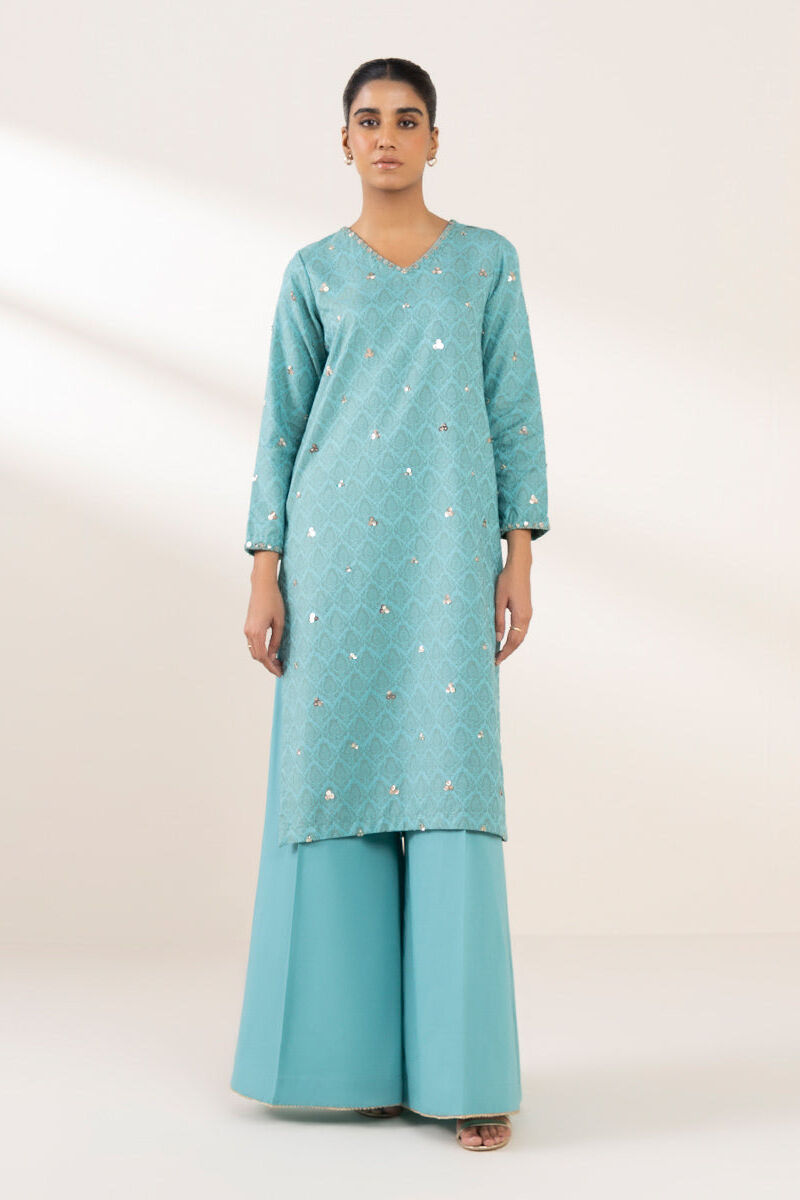 Embroidered Cotton Jacquard Shirt