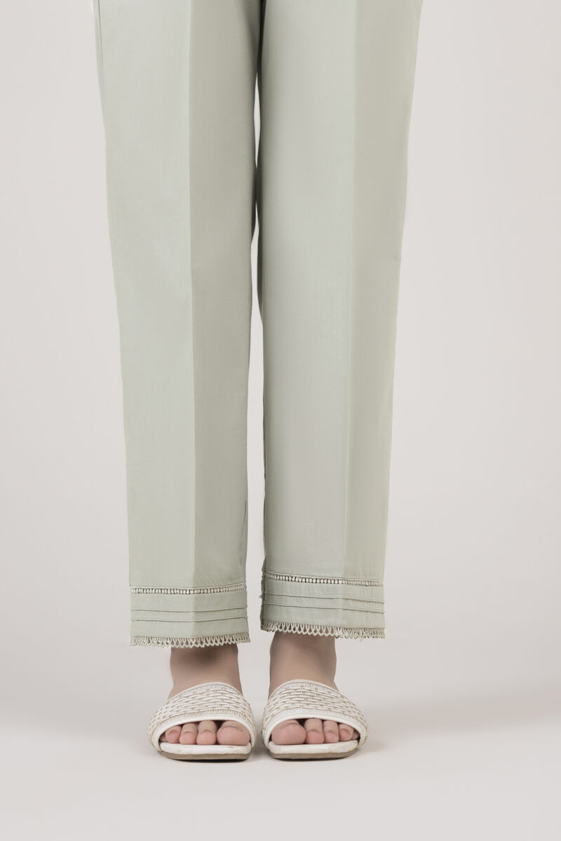 Solid Cambric Straight Pants