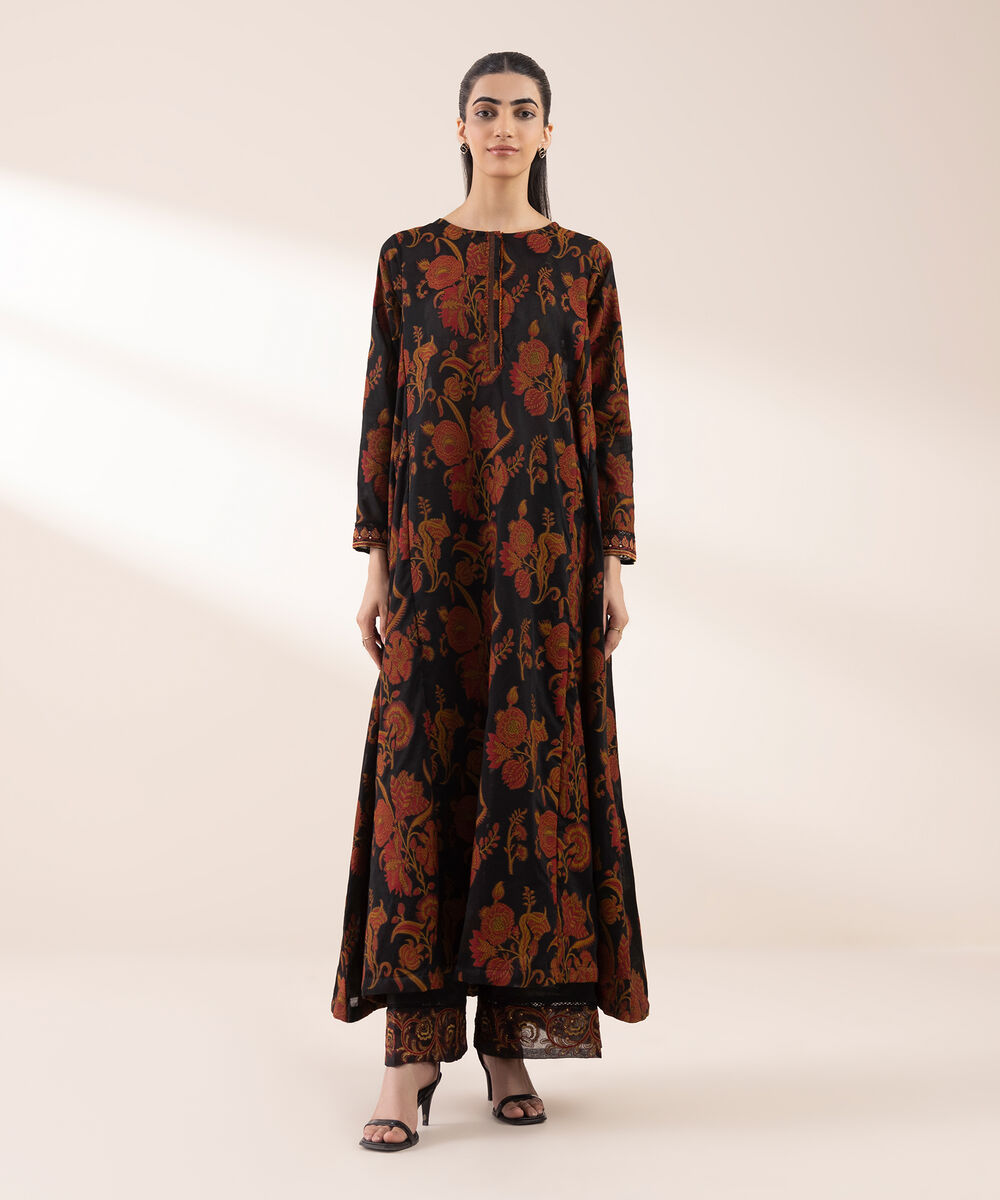 Women's RTW Extra Weft Jacquard Multi Embroidered A-Line Shirt