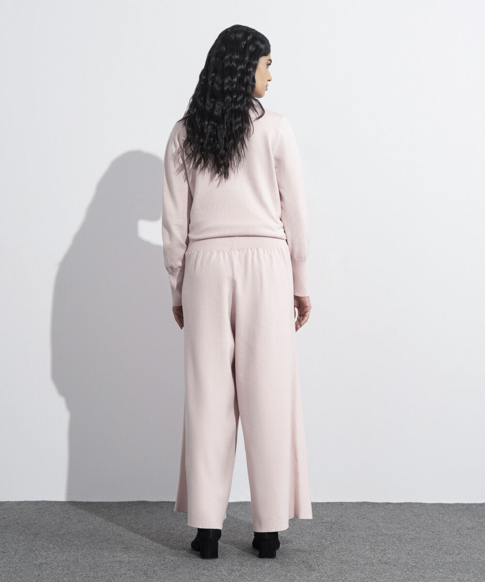 Women's Western Wear Powder Pink Pull-On Knit Culottes