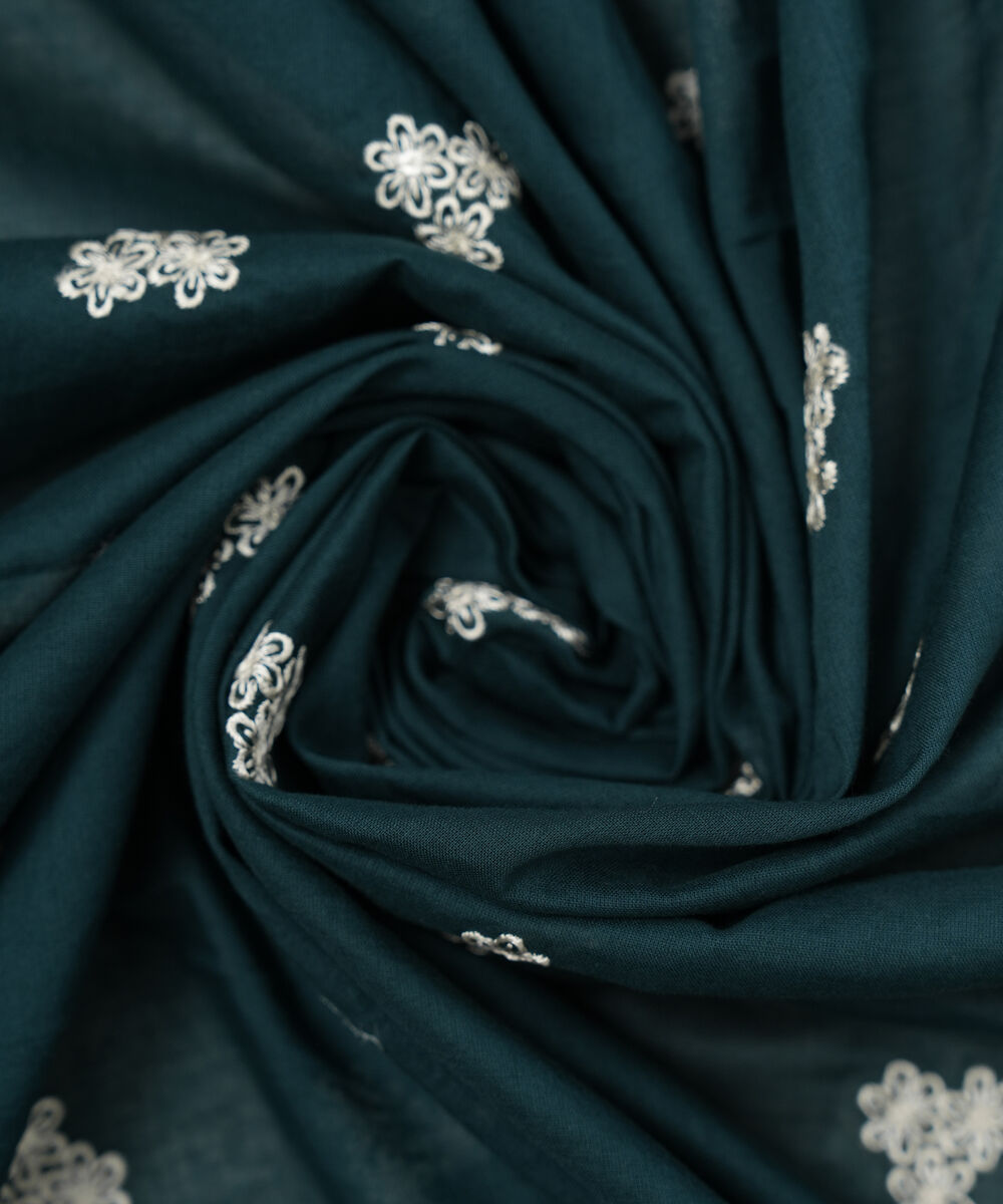 Lawn Embroidered Teal Dupatta