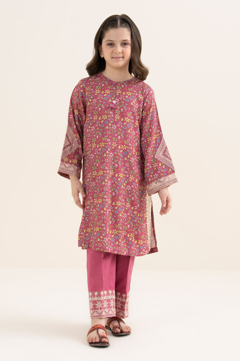 Embroidered Arabic Khaddar Suit