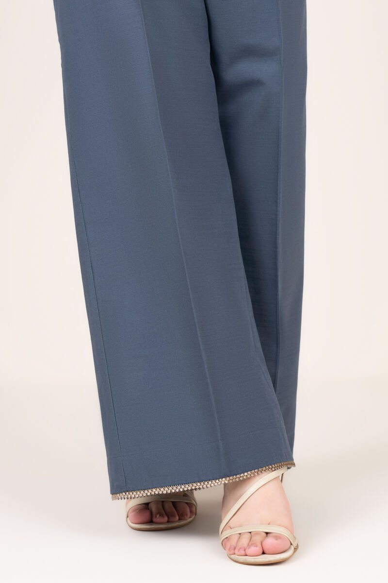 Solid Cotton Flared Pants