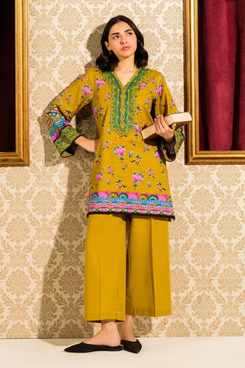 Embroidered Light Khaddar Shirt