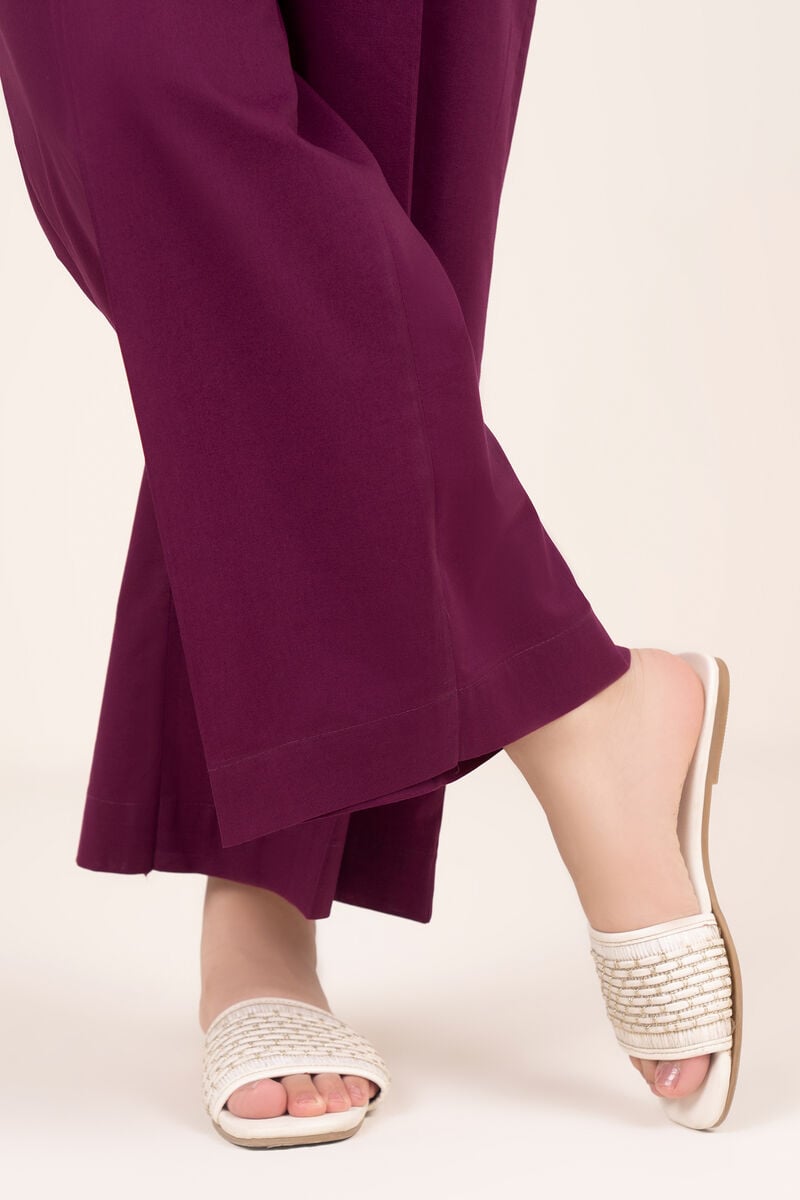 Solid Cambric Flared Pants