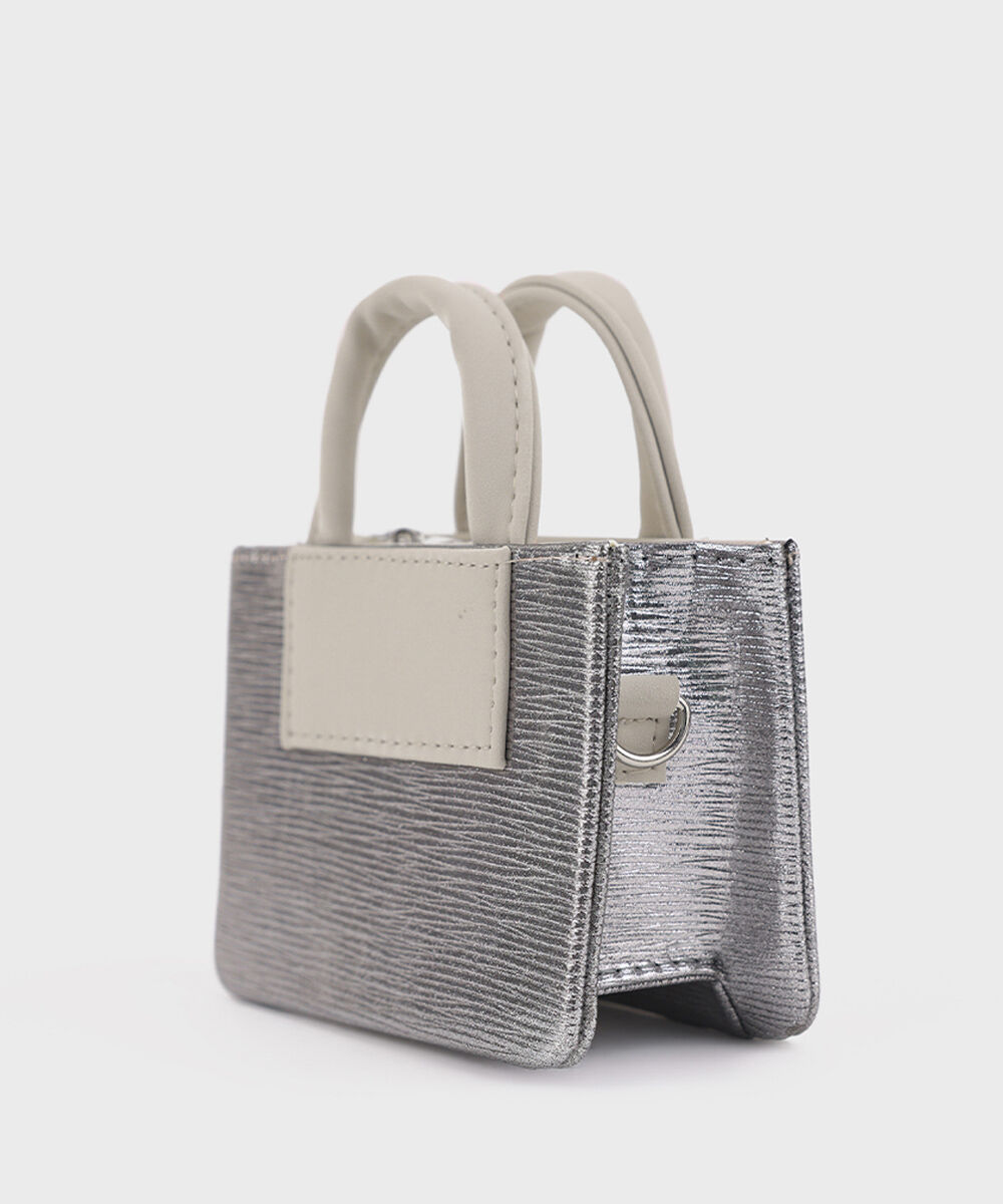 Women's Silver Mini Bag