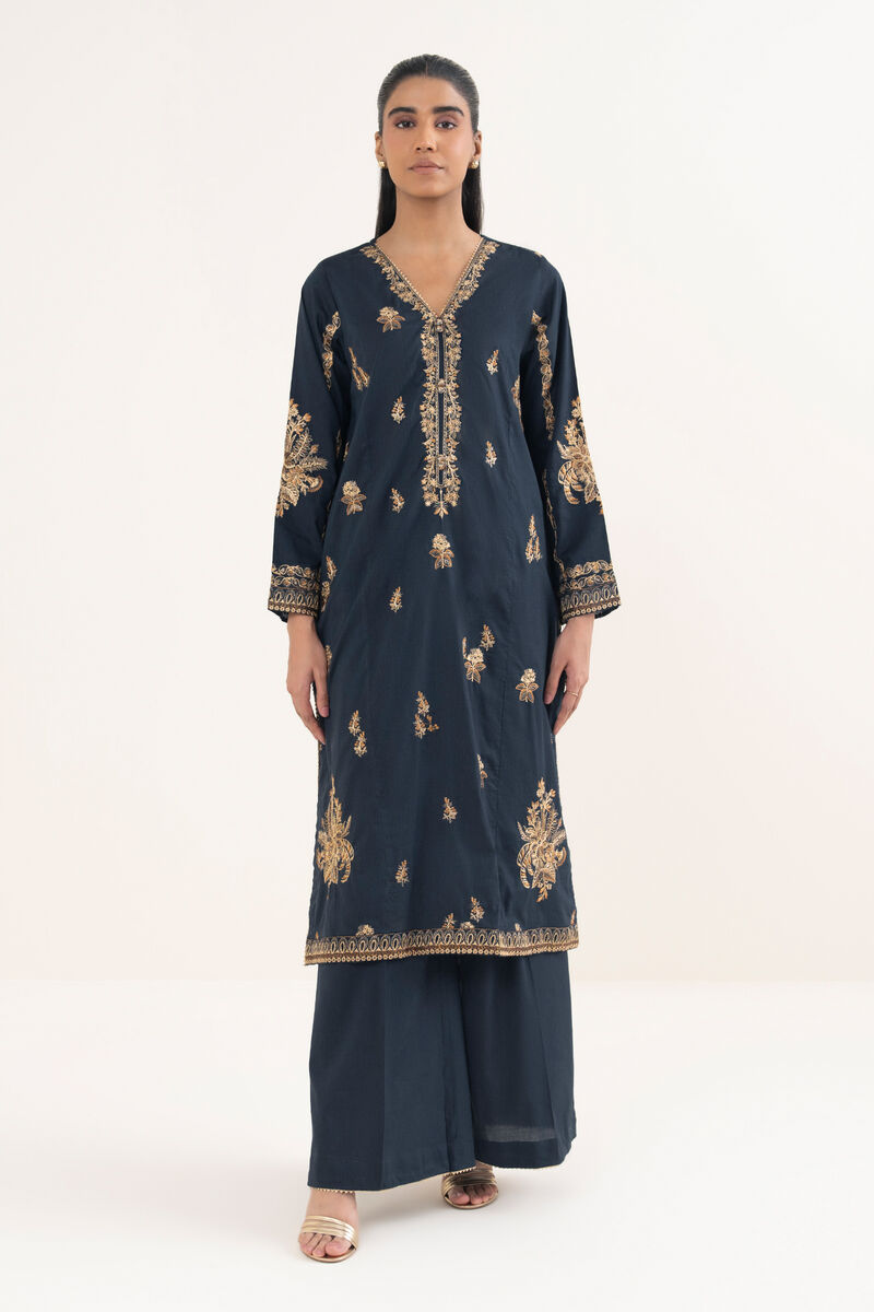 Embroidered Cotton Viscose Shirt