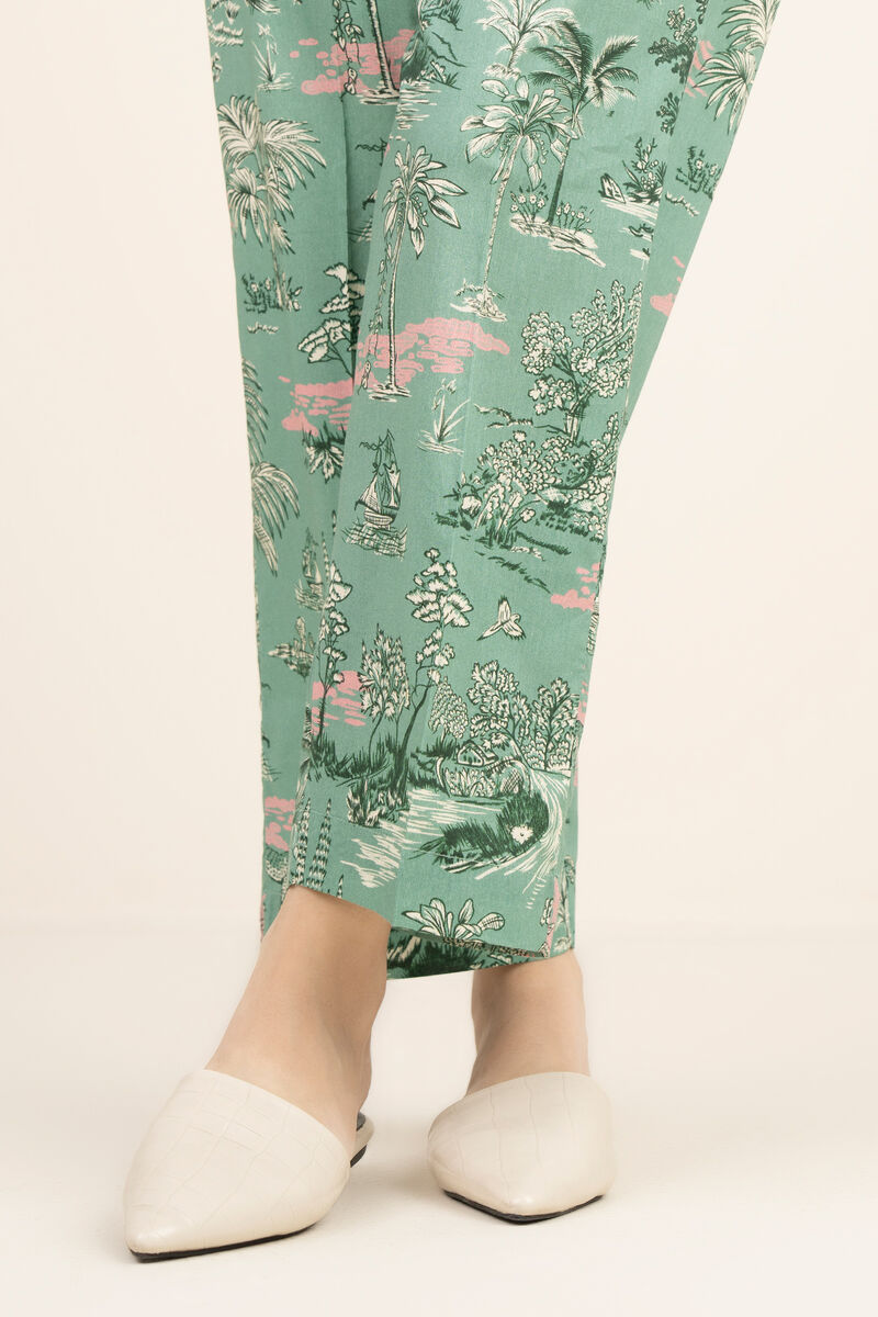 Cotton Viscose Straight Pants