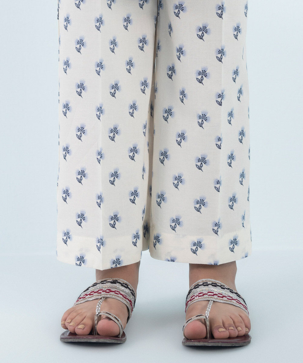 Girls - Off White 2 Piece - Embroidered Cambric Suit