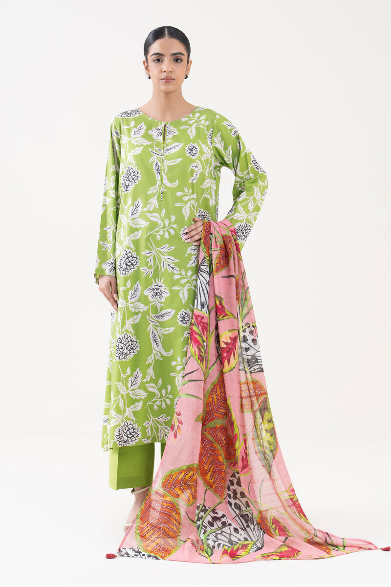 Printed Tussar Silk Dupatta