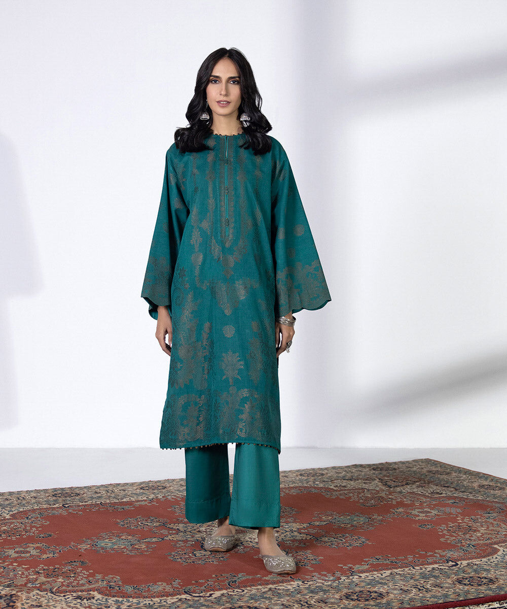 2 Piece - Extra Weft Jacquard Suit