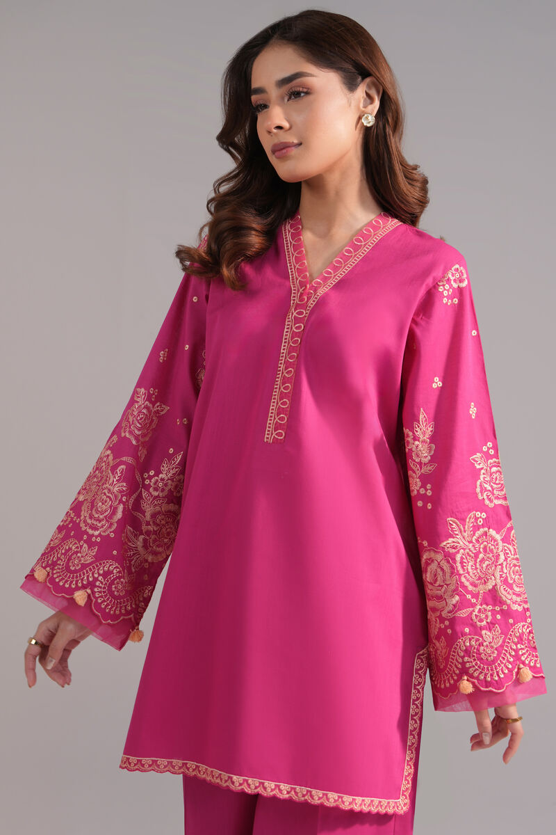 Embroidered Crosshatch Shirt