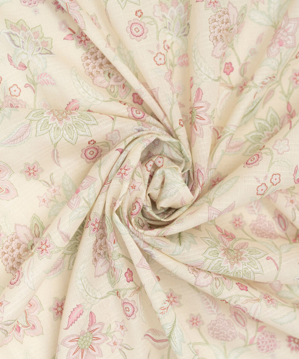 Lawn Printed Off White Dupatta