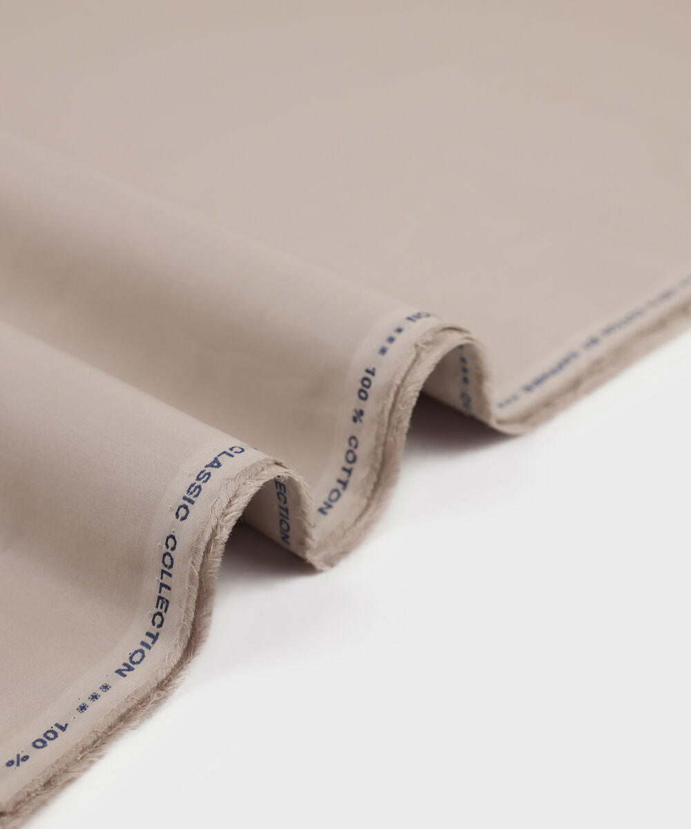 Man - Beige Fine Cotton Suit