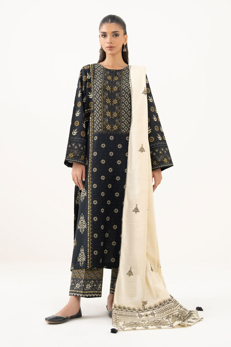 Embroidered Light Khaddar Dupatta