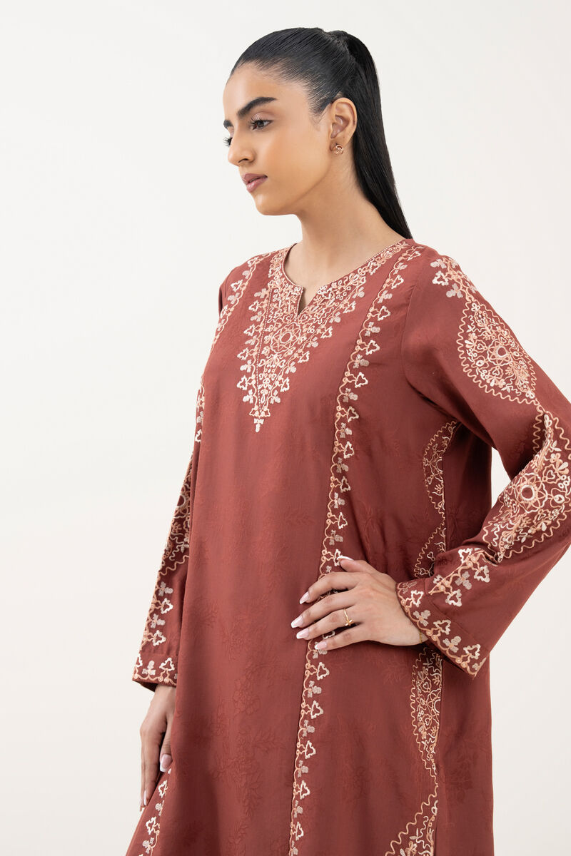 Embroidered Cotton Jacquard Shirt